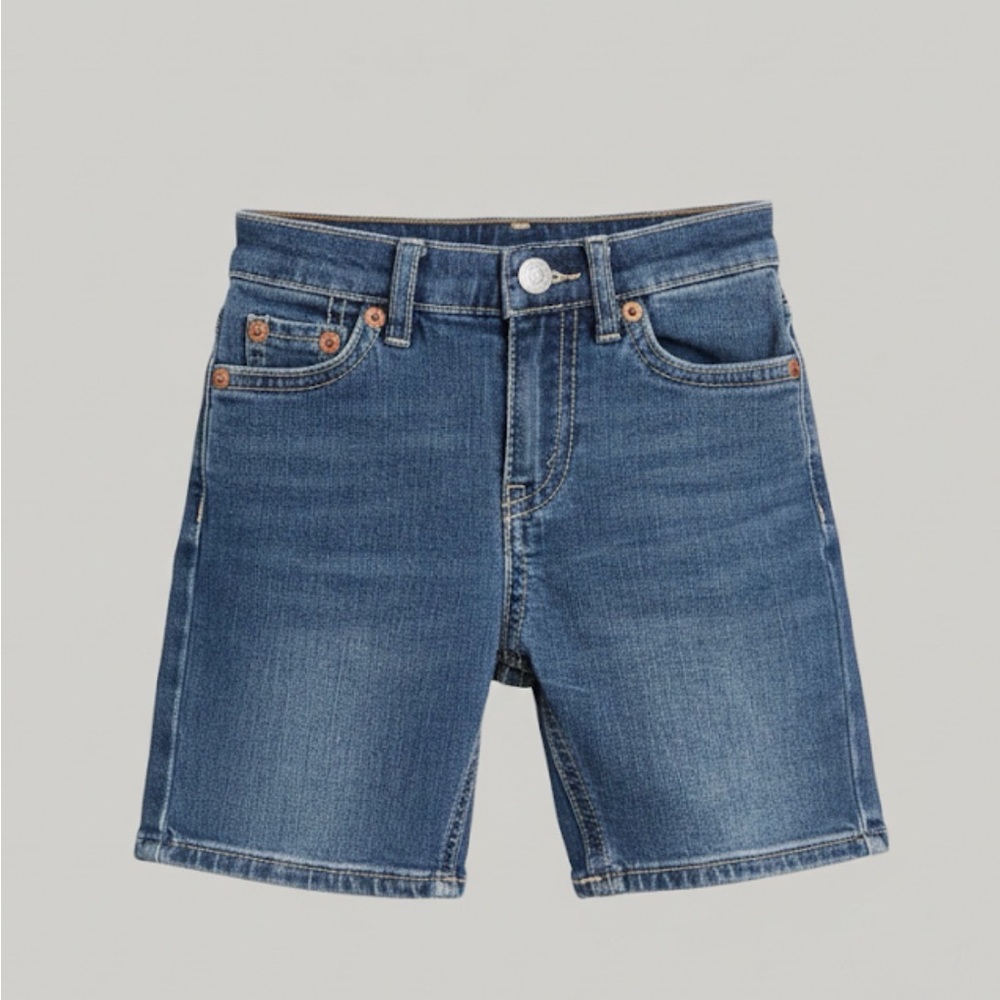 Levi's Classic Blue Denim baby short sz 12M summer